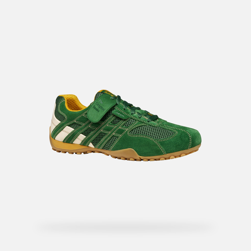 Vintage low top sneakers SNAKE ORIGINAL MAN Green - image number 2 | GEOX