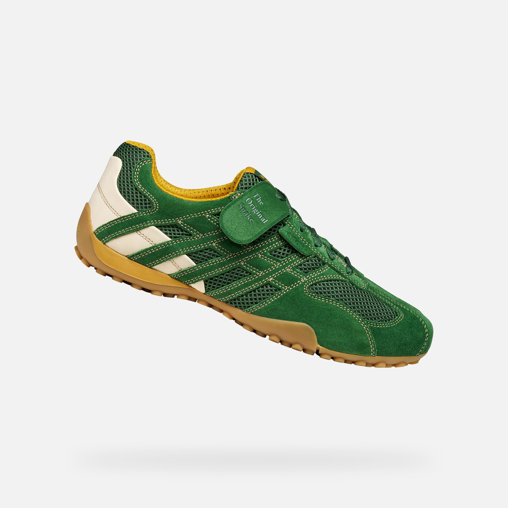 Vintage low top sneakers SNAKE ORIGINAL MAN Green - image number 0 | GEOX