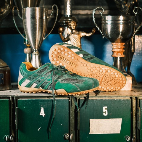 Vintage low top sneakers SNAKE ORIGINAL MAN Green - image number 6 | GEOX