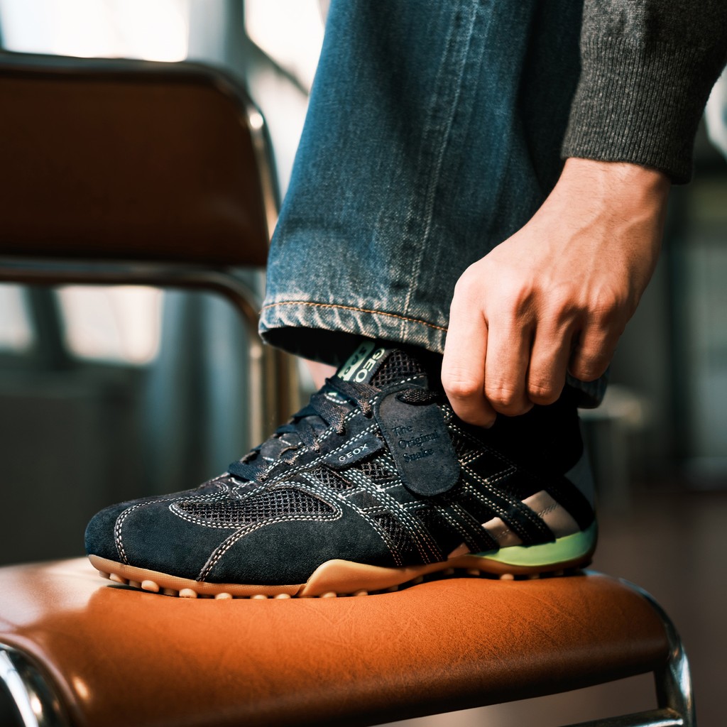 Vintage low top sneakers SNAKE ORIGINAL MAN Navy - image number 1 | GEOX