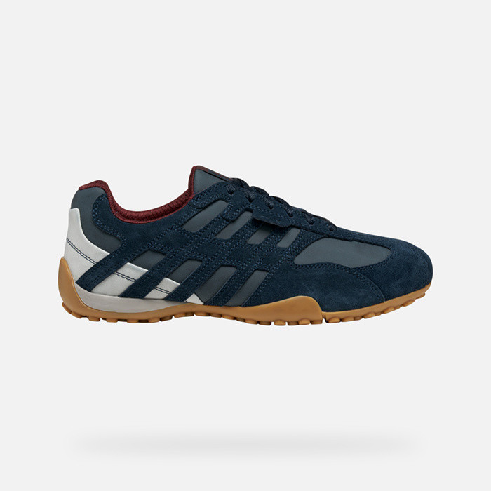Low top sneakers SNAKE ORIGINAL MAN Navy | GEOX