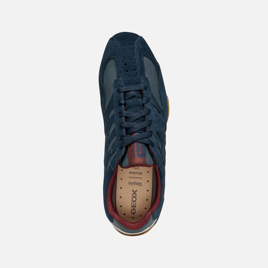 Low top sneakers SNAKE ORIGINAL MAN Navy - image number 5 | GEOX