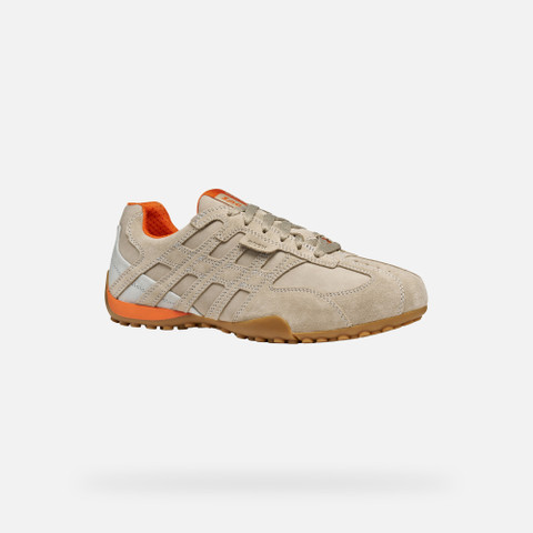 Low top sneakers SNAKE ORIGINAL MAN Sand - image number 2 | GEOX