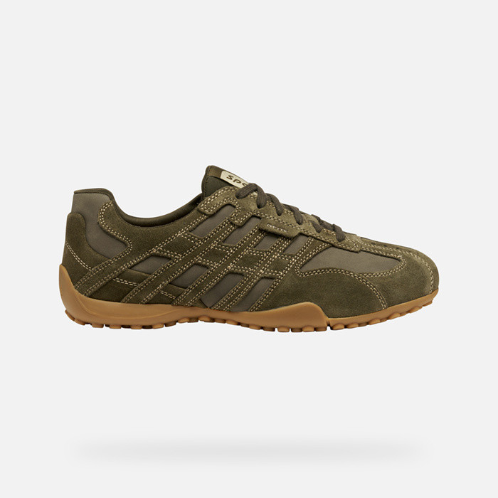 Sneakers basse SNAKE ORIGINAL UOMO Verde militare | GEOX