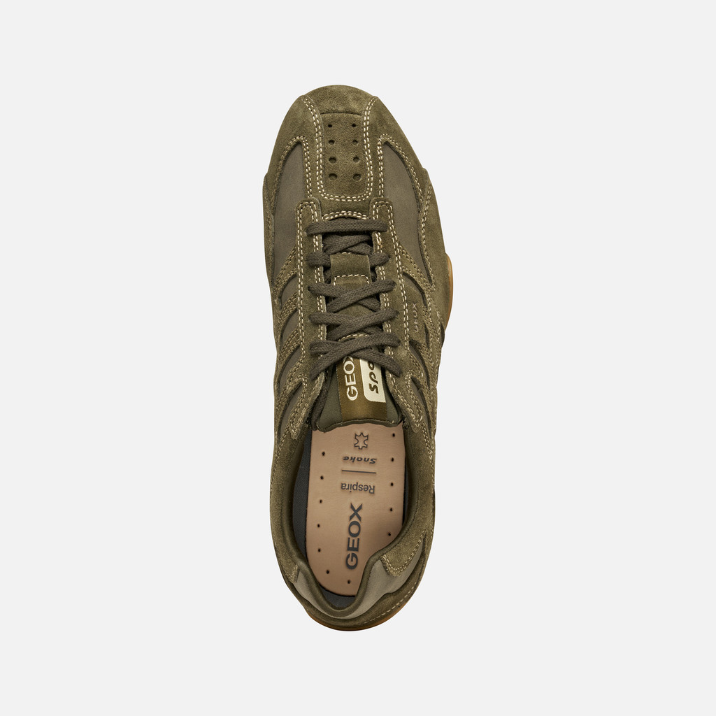 Low top sneakers SNAKE ORIGINAL MAN Military - image number 5 | GEOX