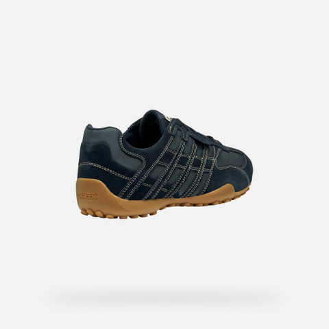 Low top sneakers SNAKE ORIGINAL MAN Navy - image number 4 | GEOX
