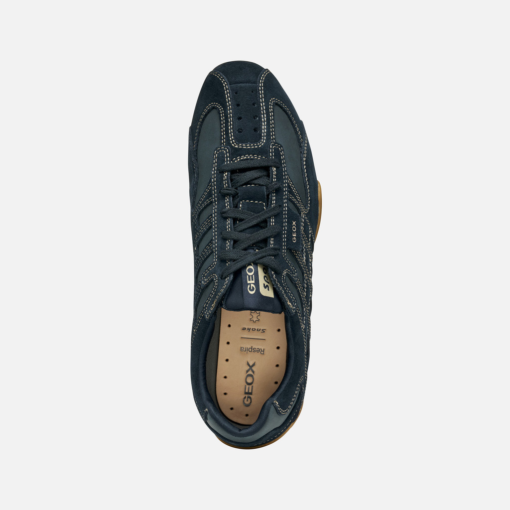 Low top sneakers SNAKE ORIGINAL MAN Navy - image number 5 | GEOX