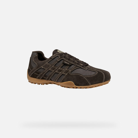 Low top sneakers SNAKE ORIGINAL MAN Dark Brown - image number 2 | GEOX