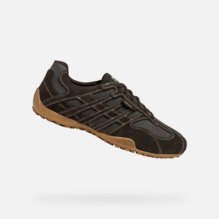Baskets basse SNAKE ORIGINAL HOMME Marron foncé | GEOX