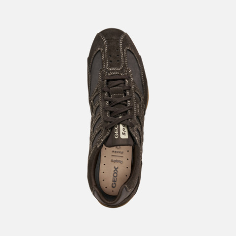 Low top sneakers SNAKE ORIGINAL MAN Dark Brown - image number 5 | GEOX