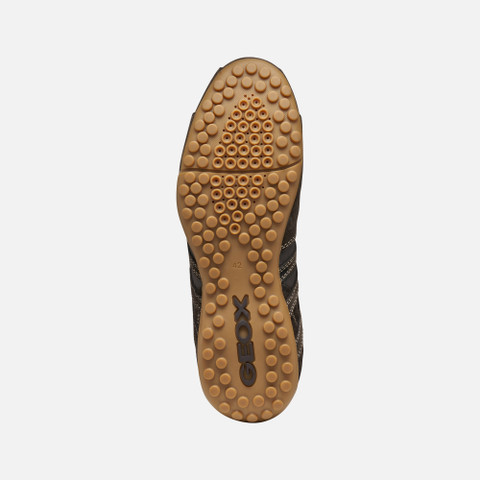 Low top sneakers SNAKE ORIGINAL MAN Dark Brown - image number 6 | GEOX
