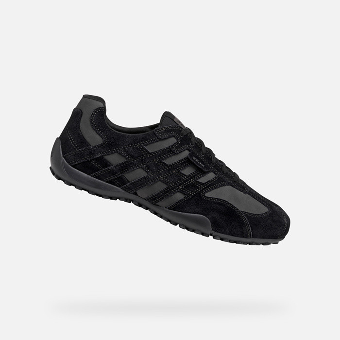 Baskets basse SNAKE ORIGINAL HOMME Noir | GEOX