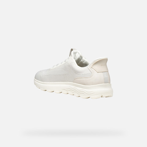 Slip in sneakers SPHERICA PLUS MAN Off White - image number 4 | GEOX