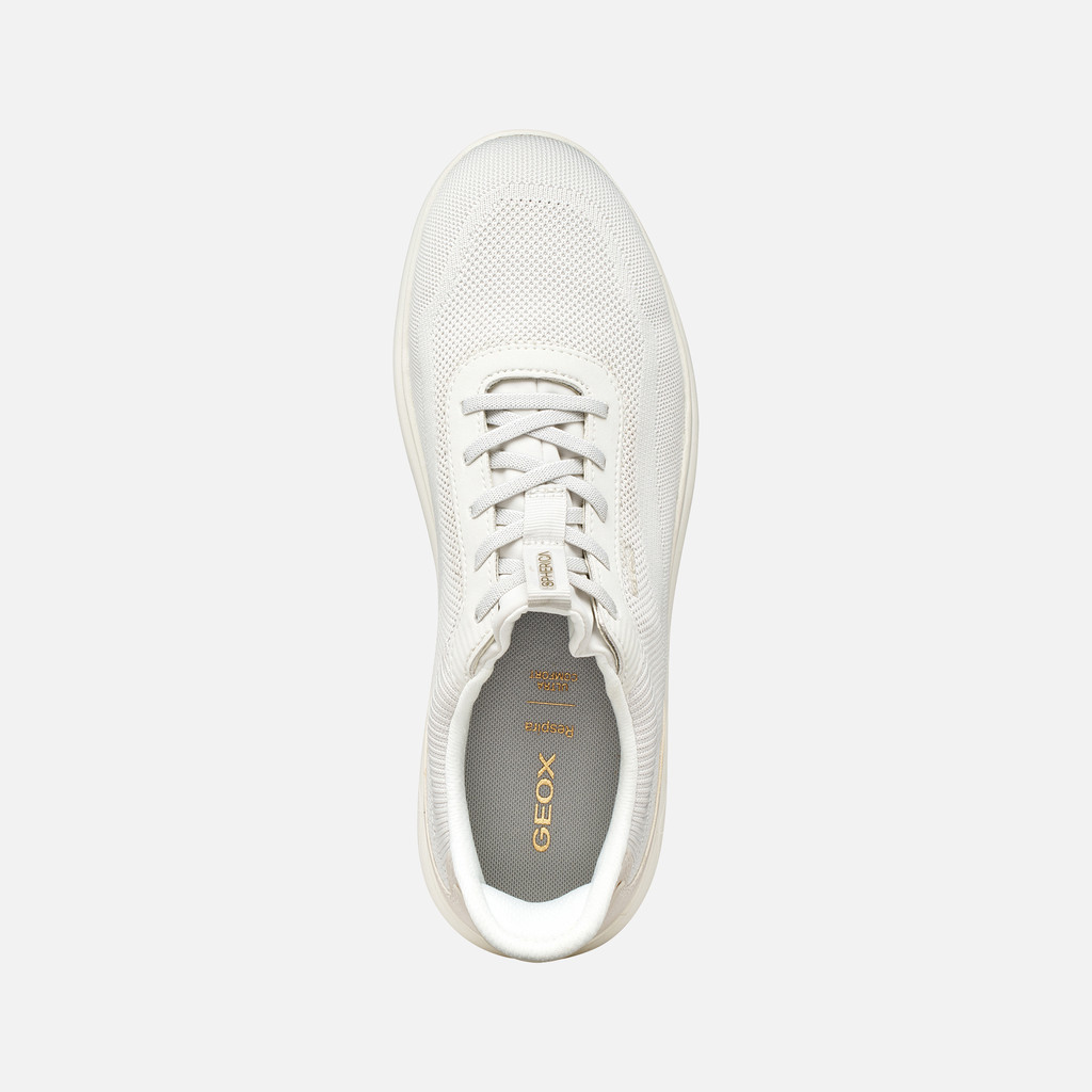 Slip in sneakers SPHERICA PLUS MAN Off White - image number 6 | GEOX