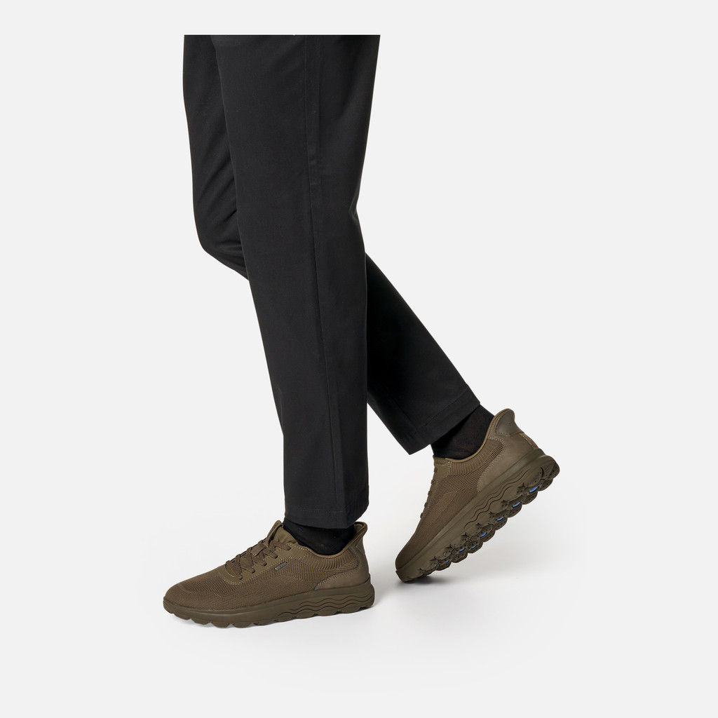 Slip in sneakers SPHERICA PLUS MAN Dark Military - image number 2 | GEOX