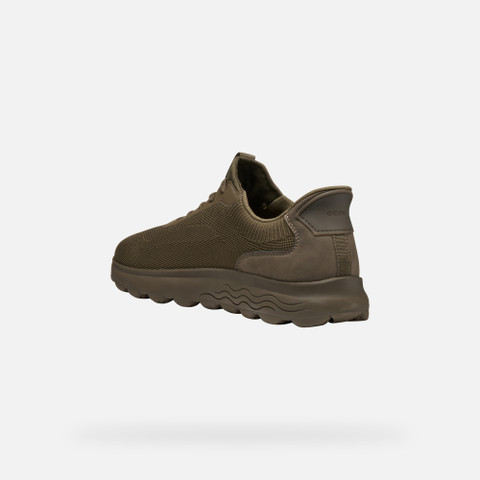 Low top sneakers SPHERICA PLUS MAN dark Military - image number 3 | GEOX