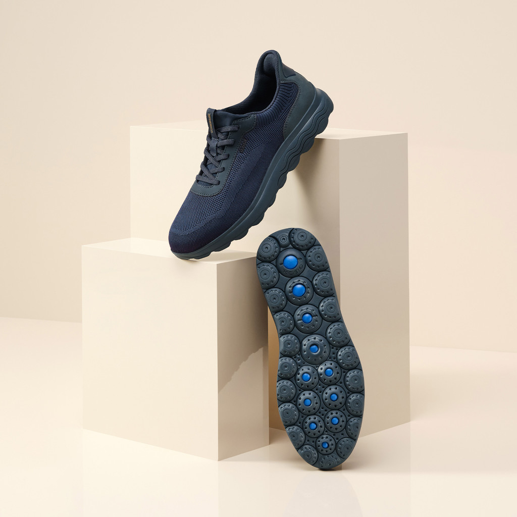 Geox® SPHERICA PLUS MAN: Navy Low top sneakers | Geox ®