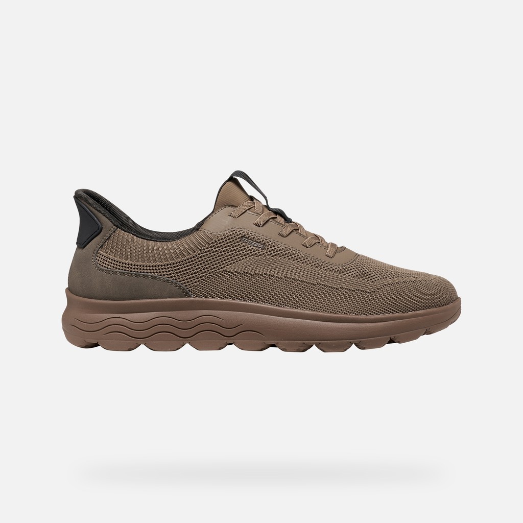 Slip in sneakers SPHERICA PLUS MAN Taupe/Dove grey - image number 1 | GEOX