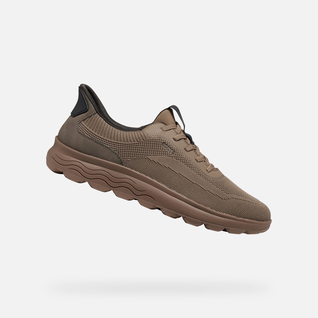 Slip in sneakers SPHERICA PLUS MAN Taupe/Dove grey - image number 0 | GEOX