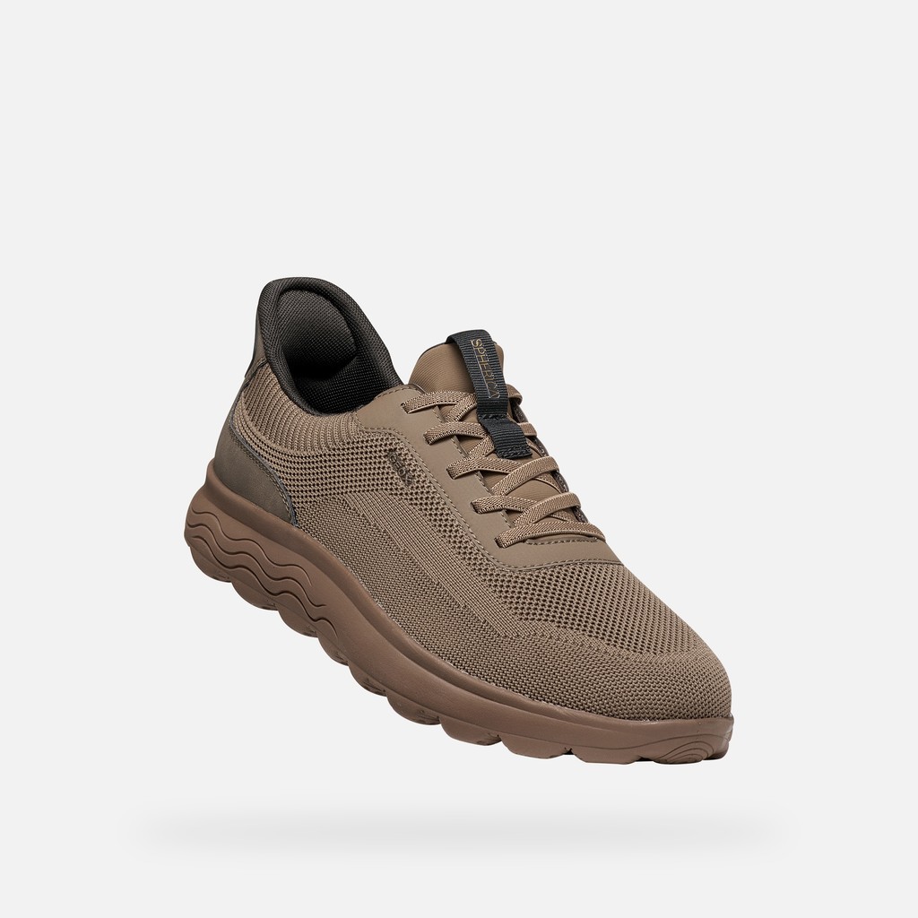 Slip in sneakers SPHERICA PLUS MAN Taupe/Dove grey - image number 4 | GEOX