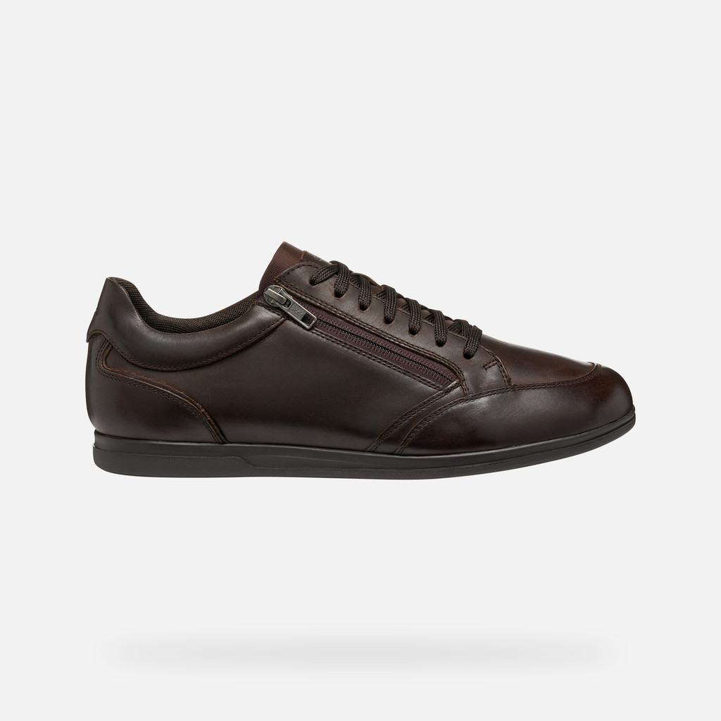 Low top sneakers RENAN MAN Coffee - image number 1 | GEOX