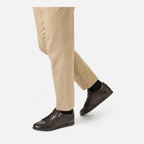 Zipped shoes RENAN MAN Coffee - image number 2 | GEOX