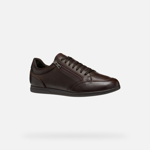 Low top sneakers RENAN MAN Coffee - image number 2 | GEOX