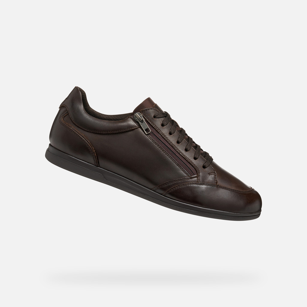 Low top sneakers RENAN MAN Coffee - image number 0 | GEOX