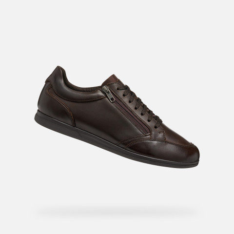 Low top sneakers RENAN MAN Coffee - image number 0 | GEOX