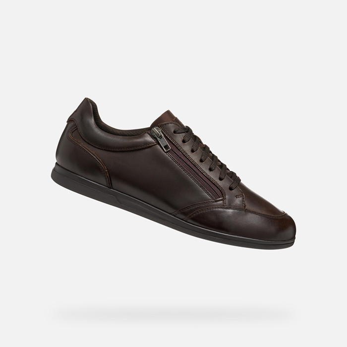 Niedrige sneakers RENAN HERR Dunkelbraun | GEOX
