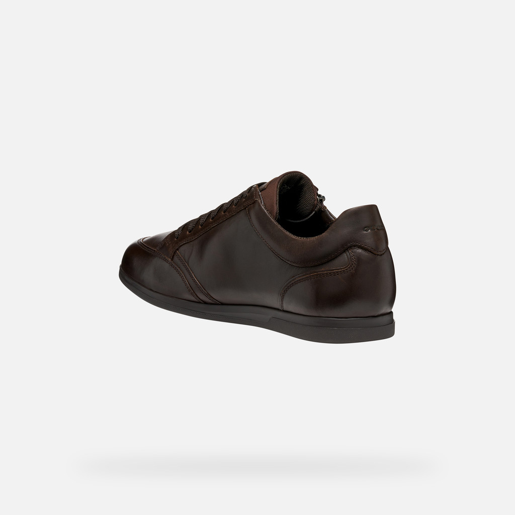 Low top sneakers RENAN MAN Coffee - image number 3 | GEOX