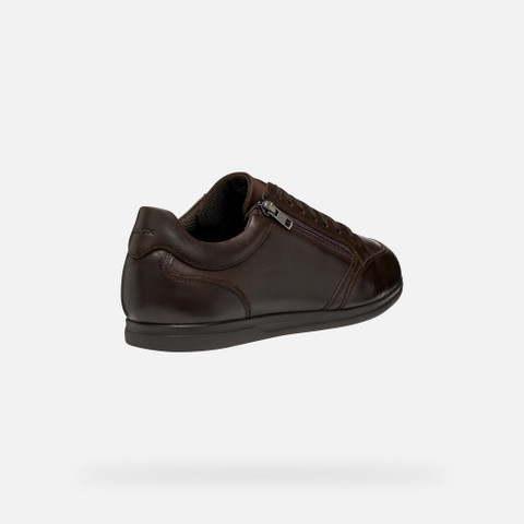 Low top sneakers RENAN MAN Coffee - image number 4 | GEOX