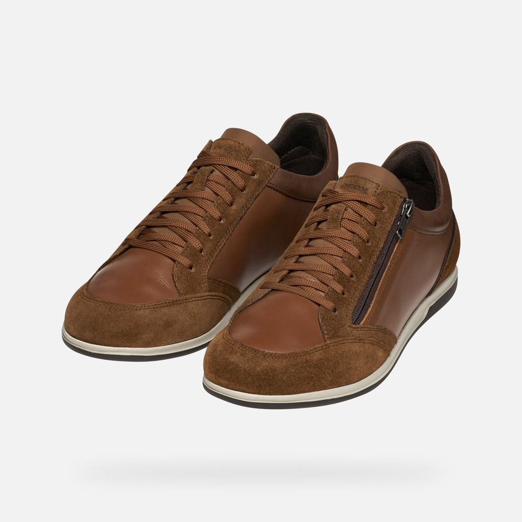 Scarpe con cerniera RENAN UOMO Cognac - image number 8 | GEOX