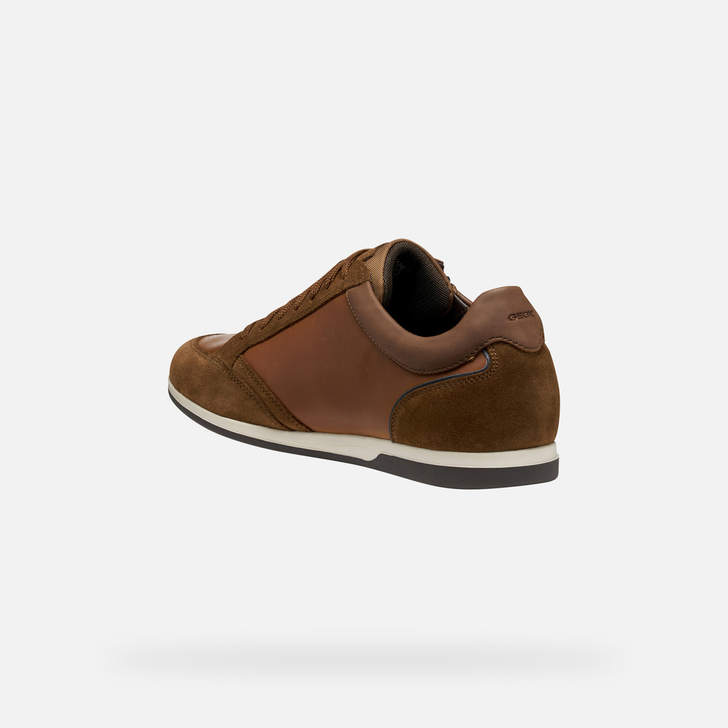 Low top sneakers RENAN MAN Brown cotto - image number 3 | GEOX