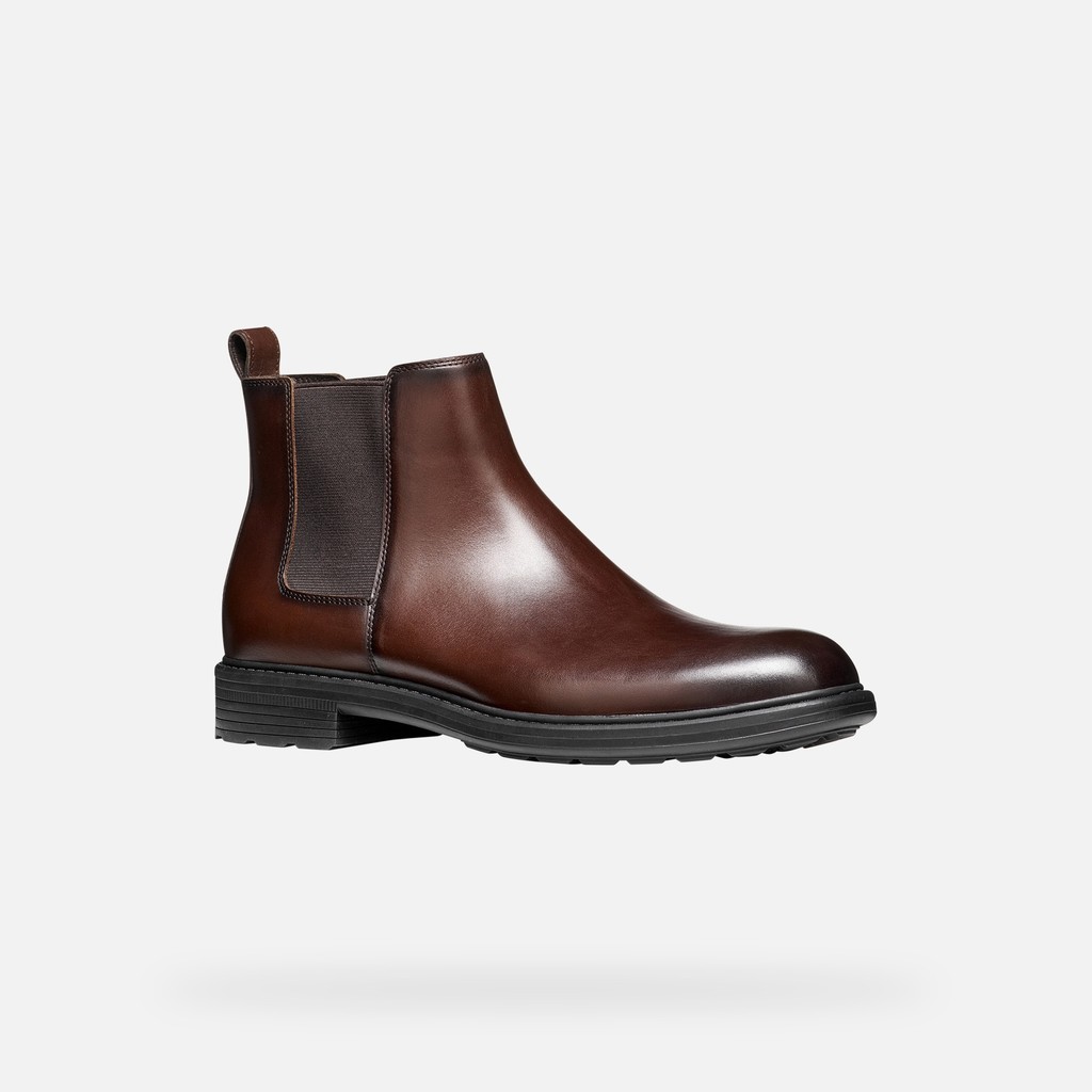 Chelsea boots WALK PLEASURE B MAN Coffee - image number 2 | GEOX