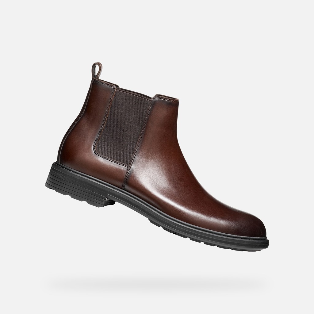 Chelsea boots WALK PLEASURE B MAN Coffee - image number 0 | GEOX