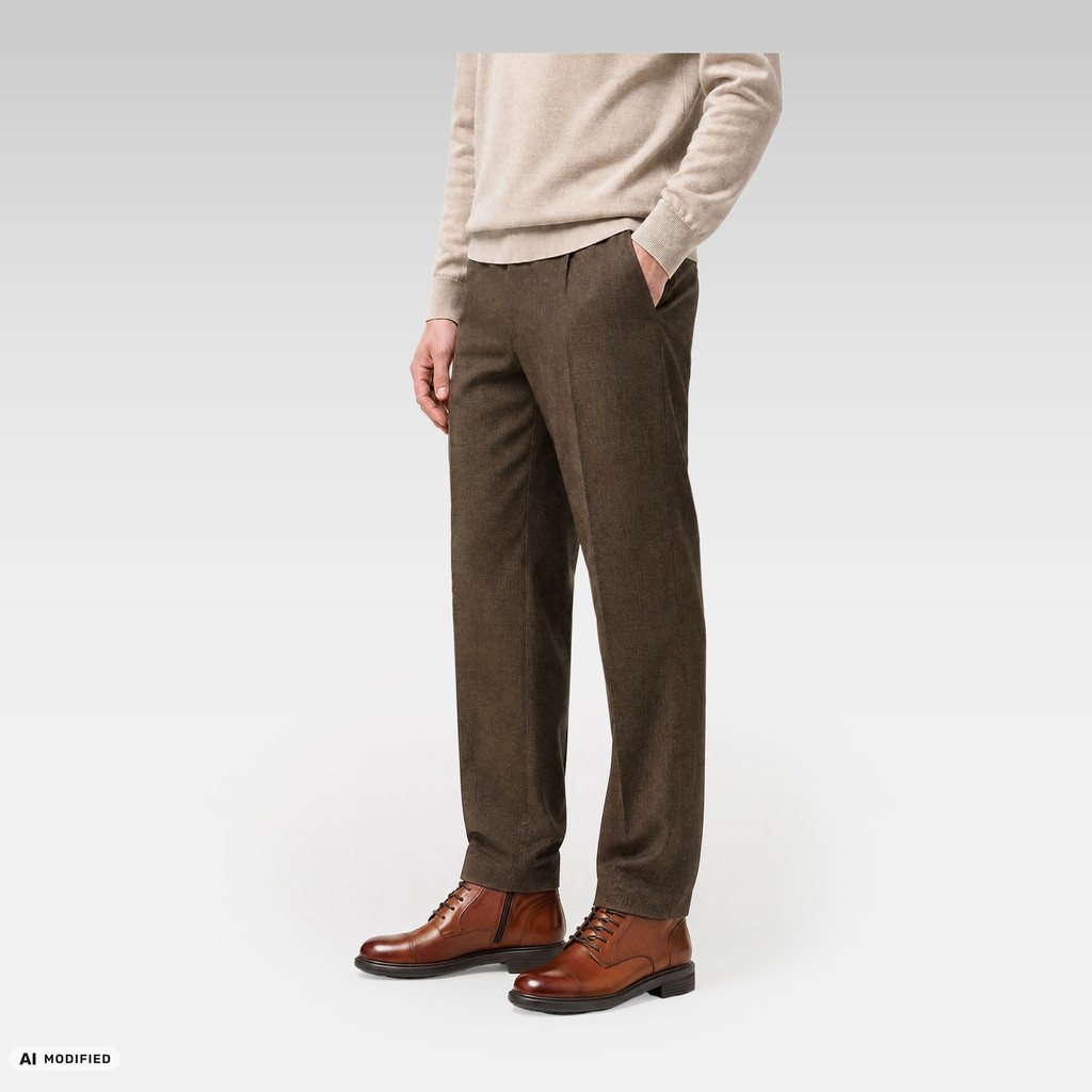 Bottines WALK PLEASURE B HOMME Brun cognac - image number 1 | GEOX