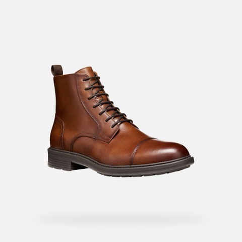 Ankle boots WALK PLEASURE B MAN Cognac - image number 2 | GEOX