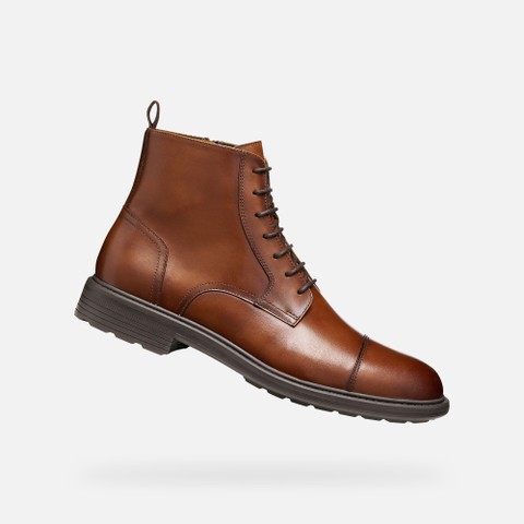 Ankle boots WALK PLEASURE B MAN Cognac | GEOX