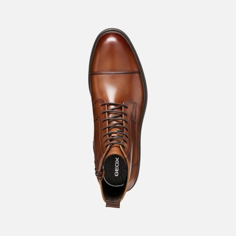 Ankle boots WALK PLEASURE B MAN Cognac - image number 5 | GEOX