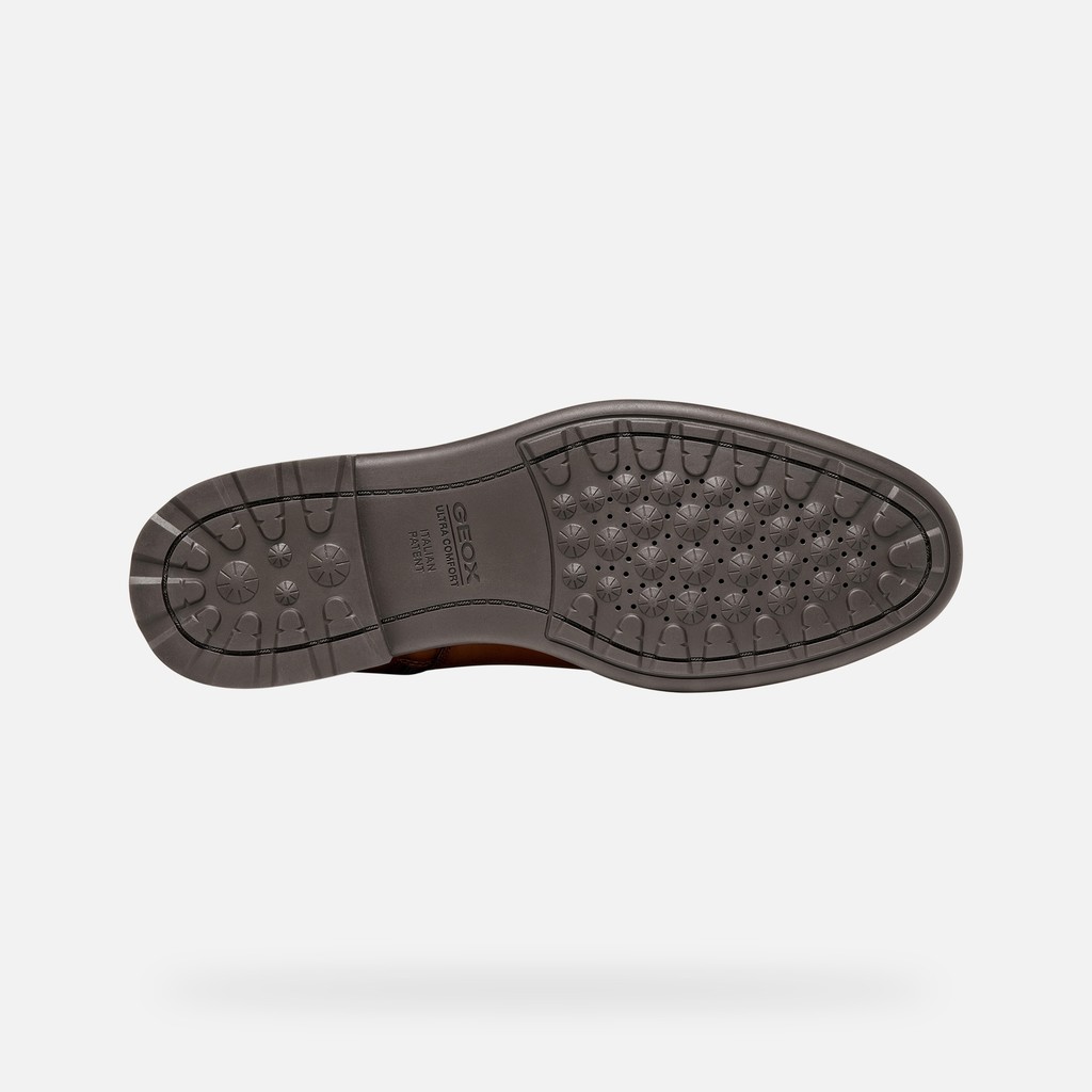 Ankle boots WALK PLEASURE B MAN Cognac - image number 6 | GEOX