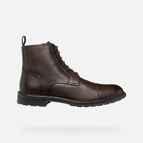 Stiefeletten zum Schnüren WALK PLEASURE B HERR Dunkelbraun - image number 1 | GEOX