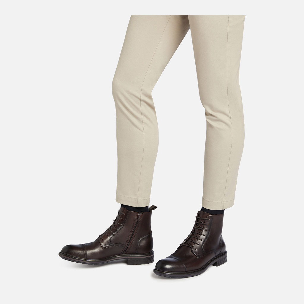 Stiefeletten zum Schnüren WALK PLEASURE B HERR Dunkelbraun - image number 2 | GEOX