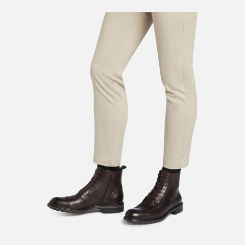 Stiefeletten zum Schnüren WALK PLEASURE B HERR Dunkelbraun - image number 2 | GEOX