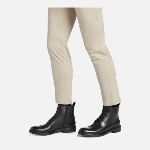 Ankle boots with laces WALK PLEASURE B MAN Black - image number 2 | GEOX