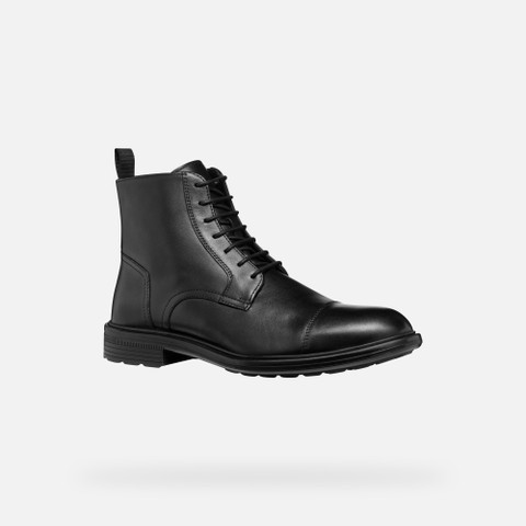 Ankle boots with laces WALK PLEASURE B MAN Black - image number 3 | GEOX