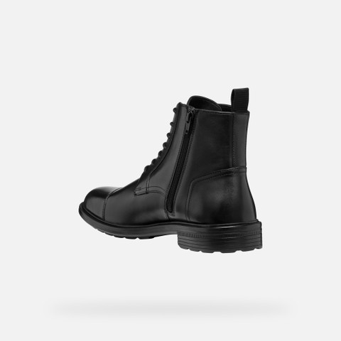 Ankle boots with laces WALK PLEASURE B MAN Black - image number 4 | GEOX