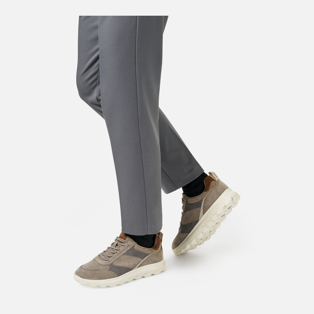 Low top sneakers SPHERICA MAN Dove grey/Graphite - image number 2 | GEOX