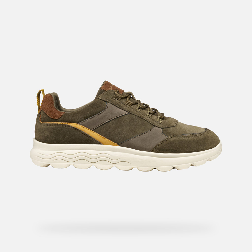 Low top sneakers SPHERICA MAN Military/Browncotto - image number 1 | GEOX