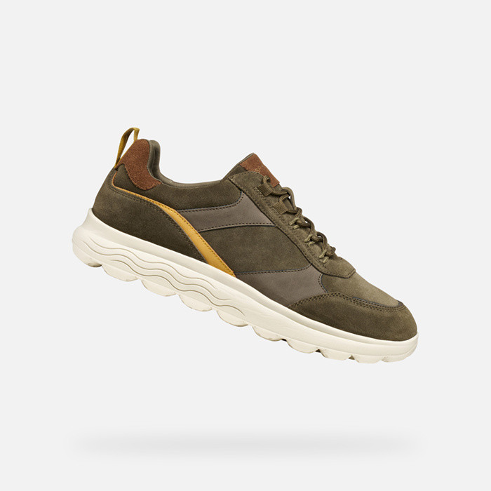 Low top sneakers SPHERICA MAN Military/Browncotto | GEOX